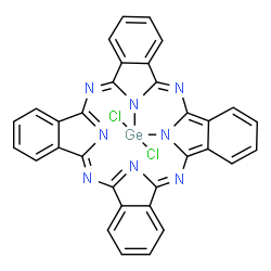 ChemSpider 2D Image | (2Z,22Z,31Z)-12,12-Dichloro-2,11,13,22,31,39,40,41-octaaza-12-germadecacyclo[30.6.1.1~10,14~.1~23,30~.0~3,11~.0~4,9~.0~13,21~.0~15,20~.0~24,29~.0~33,38~]hentetraconta-1(39),2,4,6,8,10(41),14,16,18,20,
22,24,26,28,30(40),31,33,35,37-nonadecaene | C32H16Cl2GeN8