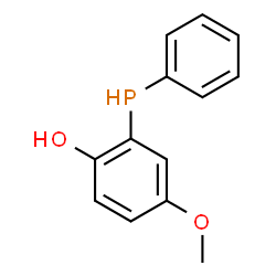 ChemSpider 2D Image | 4-Methoxy-2-(phenylphosphino)phenol | C13H13O2P