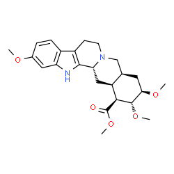 ChemSpider 2D Image | Methyl (3beta,16beta,17alpha,18beta,20alpha)-11,17,18-trimethoxyyohimban-16-carboxylate | C24H32N2O5