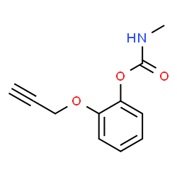 ChemSpider 2D Image | methylcarbamate2-(2-propynyloxy)-phenol | C11H11NO3