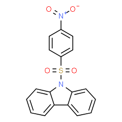 ChemSpider 2D Image | 9-[(4-Nitrophenyl)sulfonyl]-9H-carbazole | C18H12N2O4S