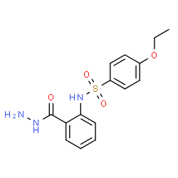 ChemSpider 2D Image | 4-Ethoxy-N-(2-hydrazinocarbonyl-phenyl)-benzenesulfonamide | C15H17N3O4S