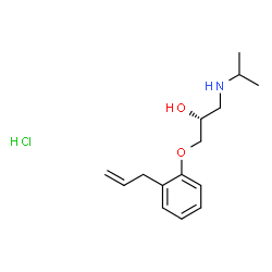 ChemSpider 2D Image | (R)-alprenolol hydrochloride | C15H24ClNO2