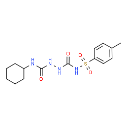 ChemSpider 2D Image | N-Cyclohexyl-N'-[(4-methylphenyl)sulfonyl]-1,2-hydrazinedicarboxamide | C15H22N4O4S