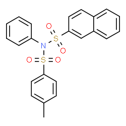 ChemSpider 2D Image | N-[(4-Methylphenyl)sulfonyl]-N-phenyl-2-naphthalenesulfonamide | C23H19NO4S2