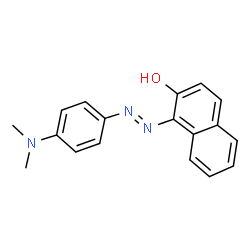 ChemSpider 2D Image | 1-(4-Dimethylamino-phenylazo)-naphthalen-2-ol | C18H17N3O