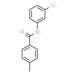 ChemSpider 2D Image | 3-Chlorophenyl 4-methylbenzoate | C14H11ClO2