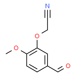 ChemSpider 2D Image | (5-Formyl-2-methoxyphenoxy)acetonitrile | C10H9NO3