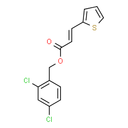 ChemSpider 2D Image | 2,4-Dichlorobenzyl (2E)-3-(2-thienyl)acrylate | C14H10Cl2O2S