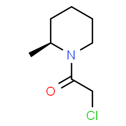 ChemSpider 2D Image | 2-Chloro-1-[(2S)-2-methyl-1-piperidinyl]ethanone | C8H14ClNO