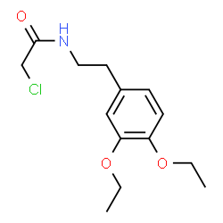 ChemSpider 2D Image | 2-Chloro-N-[2-(3,4-diethoxyphenyl)ethyl]acetamide | C14H20ClNO3