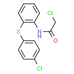 ChemSpider 2D Image | 2-Chloro-N-{2-[(4-chlorophenyl)sulfanyl]phenyl}acetamide | C14H11Cl2NOS