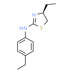 ChemSpider 2D Image | (4S)-4-Ethyl-N-(4-ethylphenyl)-4,5-dihydro-1,3-thiazol-2-amine | C13H18N2S