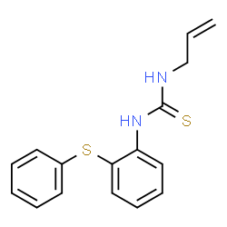 ChemSpider 2D Image | 1-Allyl-3-[2-(phenylsulfanyl)phenyl]thiourea | C16H16N2S2