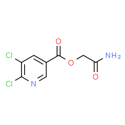 ChemSpider 2D Image | 2-Amino-2-oxoethyl 5,6-dichloronicotinate | C8H6Cl2N2O3