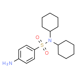 ChemSpider 2D Image | 4-Amino-N,N-dicyclohexylbenzenesulfonamide | C18H28N2O2S