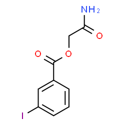 ChemSpider 2D Image | 2-Amino-2-oxoethyl 3-iodobenzoate | C9H8INO3