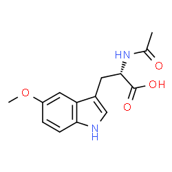 ChemSpider 2D Image | N-Acetyl-5-methoxy-L-tryptophan | C14H16N2O4