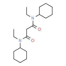 ChemSpider 2D Image | N,N'-Dicyclohexyl-N,N'-diethylmalonamide | C19H34N2O2