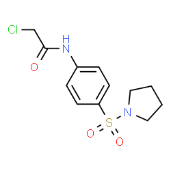 ChemSpider 2D Image | 2-Chloro-N-[4-(1-pyrrolidinylsulfonyl)phenyl]acetamide | C12H15ClN2O3S