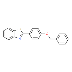 ChemSpider 2D Image | 2-[4-(Benzyloxy)phenyl]-1,3-benzothiazole | C20H15NOS
