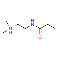 ChemSpider 2D Image | N,N-Dimethyl-2-(propionylamino)ethanaminium | C7H17N2O
