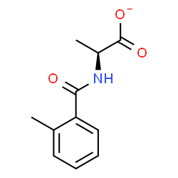 ChemSpider 2D Image | (2S)-2-[(2-Methylbenzoyl)amino]propanoate | C11H12NO3
