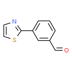 ChemSpider 2D Image | 3-Thiazol-2-yl-benzaldehyde | C10H7NOS