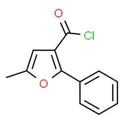 ChemSpider 2D Image | 5-Methyl-2-phenyl-3-furoyl chloride | C12H9ClO2