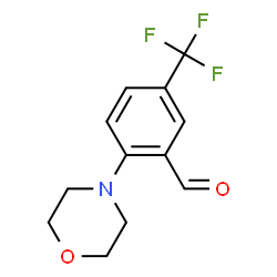 ChemSpider 2D Image | 2-morpholino-5-(trifluoromethyl)benzaldehyde | C12H12F3NO2