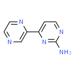 ChemSpider 2D Image | 4-(2-Pyrazinyl)-2-pyrimidinamine | C8H7N5