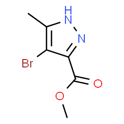 ChemSpider 2D Image | Methyl 4-bromo-5-methyl-1H-pyrazole-3-carboxylate | C6H7BrN2O2
