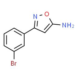 ChemSpider 2D Image | 3-(3-Bromophenyl)-5-isoxazolamine | C9H7BrN2O