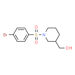 ChemSpider 2D Image | (1-((4-bromophenyl)sulfonyl)piperidin-3-yl)methanol | C12H16BrNO3S