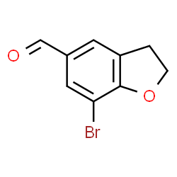 ChemSpider 2D Image | 7-bromo-2,3-dihydrobenzofuran-5-carbaldehyde | C9H7BrO2