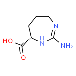 ChemSpider 2D Image | (7S)-2-Amino-4,5,6,7-tetrahydro-1H-1,3-diazepine-7-carboxylic acid | C6H11N3O2