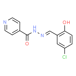 ChemSpider 2D Image | N'-[(E)-(5-Chloro-2-hydroxyphenyl)methylene]isonicotinohydrazide | C13H10ClN3O2