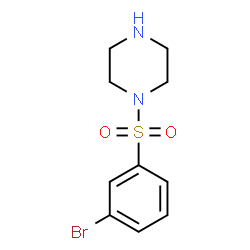 ChemSpider 2D Image | 1-(3-Bromobenzenesulfonyl)piperazine | C10H13BrN2O2S