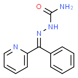 ChemSpider 2D Image | (2E)-2-[Phenyl(2-pyridinyl)methylene]hydrazinecarboxamide | C13H12N4O
