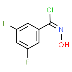ChemSpider 2D Image | 3,5-Difluoro-N-hydroxybenzenecarboximidoyl chloride | C7H4ClF2NO