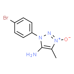 ChemSpider 2D Image | 1-(4-Bromophenyl)-4-methyl-1H-1,2,3-triazol-5-amine 3-oxide | C9H9BrN4O