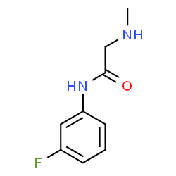 ChemSpider 2D Image | N-(3-Fluorophenyl)-N~2~-methylglycinamide | C9H11FN2O