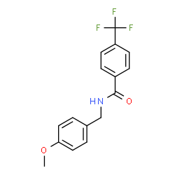 ChemSpider 2D Image | N-(4-Methoxybenzyl)-4-(trifluoromethyl)benzamide | C16H14F3NO2