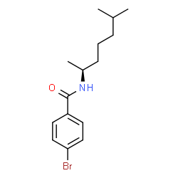 ChemSpider 2D Image | 4-Bromo-N-[(2S)-6-methyl-2-heptanyl]benzamide | C15H22BrNO