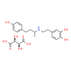 ChemSpider 2D Image | DOBUTAMINE D-TARTRATE | C22H29NO9
