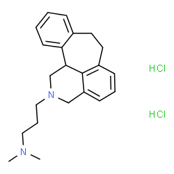 ChemSpider 2D Image | benzo(6,7)cyclohept(1,2,3-de)isoquinoline, 1,2,3,7,8,12b-hexahydro-2-(3-(dimethylamino)propyl)-, dihydrochloride | C22H30Cl2N2