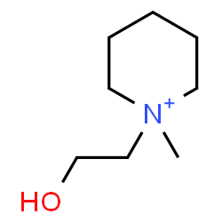 ChemSpider 2D Image | 1-(2-Hydroxyethyl)-1-methylpiperidinium | C8H18NO