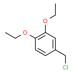 ChemSpider 2D Image | 4-Chloromethyl-1,2-diethoxy-benzene | C11H15ClO2