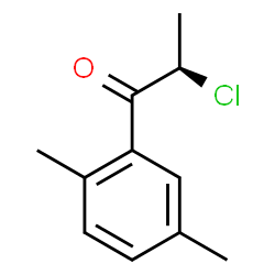 ChemSpider 2D Image | (2R)-2-Chloro-1-(2,5-dimethylphenyl)-1-propanone | C11H13ClO