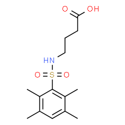 ChemSpider 2D Image | 4-(2,3,5,6-tetramethylbenzenesulfonamido)butanoic acid | C14H21NO4S
